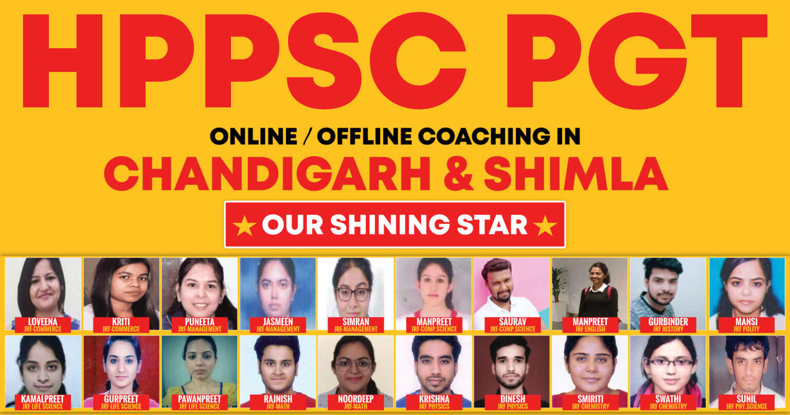 HPPSC PGT Exam Coaching in Chandigarh & Shimla