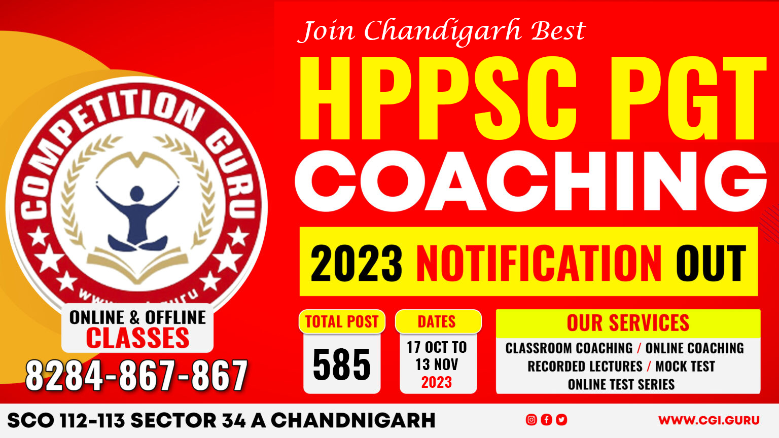 HPPSC PGT Coaching in Chandigarh